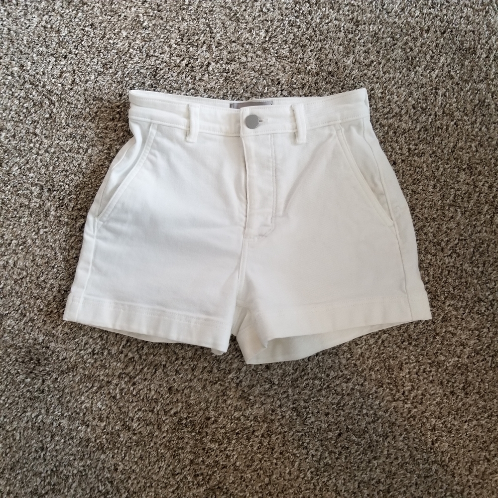 Everlane High Rise Cotton Twill Shorts